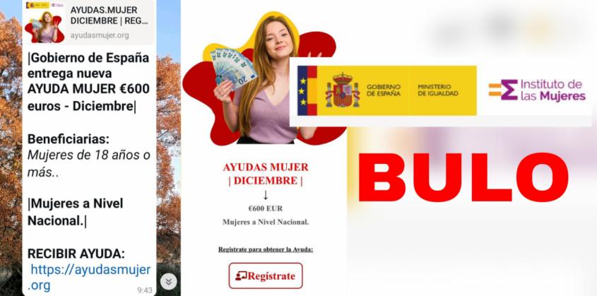 Desmienten bulo sobre ayudas de 600 euros para mujeres mayores